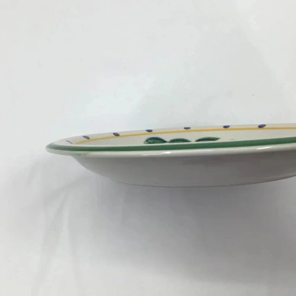 Gibson Mediterranean Garden Salad Plate 8.25" Fruit Hand Painted Farmhouse - Picture 6 of 8